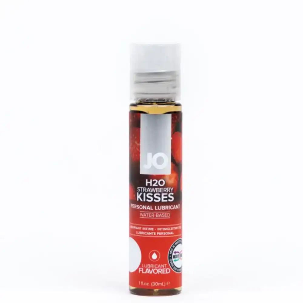 System Jo - H2O Strawberry Kisses Edible Water-Based Lubricant 30ml - Frisky Business Adult Sex Toys Shop