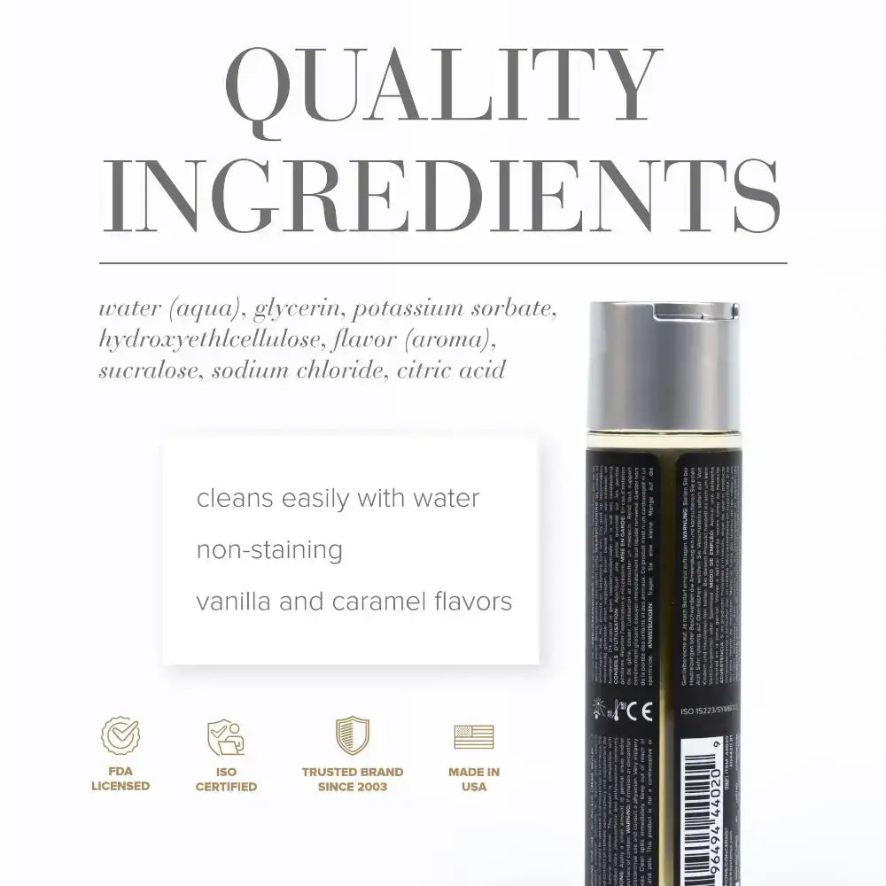 System Jo - Gelato Creme Brulee EDIBLE Water Based Lubricant 30ml - Frisky Business Adult Sex Toys Shop