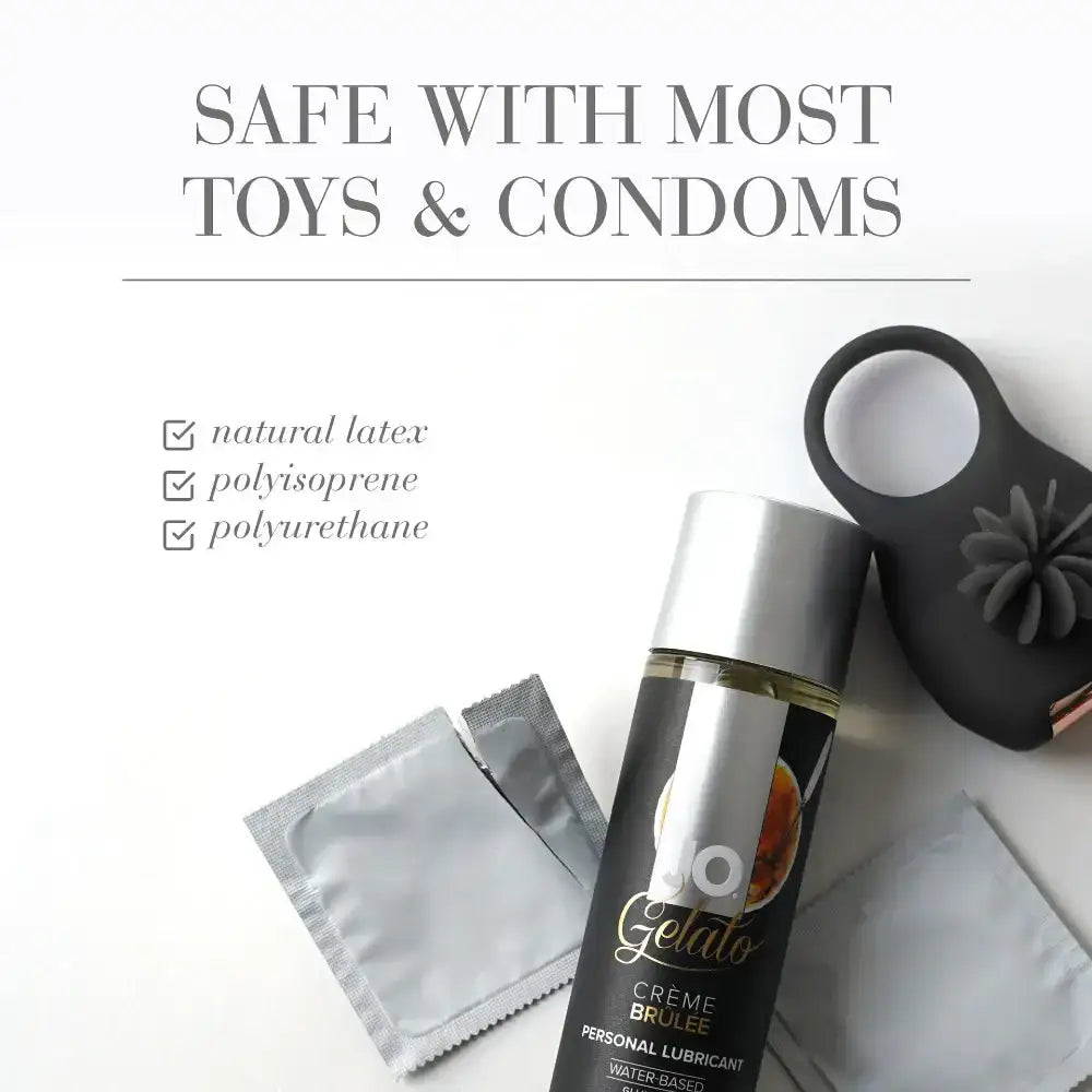 System Jo - Gelato Creme Brulee EDIBLE Water Based Lubricant 30ml - Frisky Business Adult Sex Toys Shop