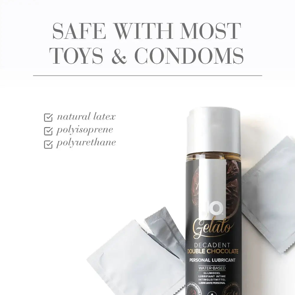 System Jo - Gelato Decadent Double Chocolate EDIBLE Water Based Lubricant 30ml - Frisky Business Adult Sex Toys Shop