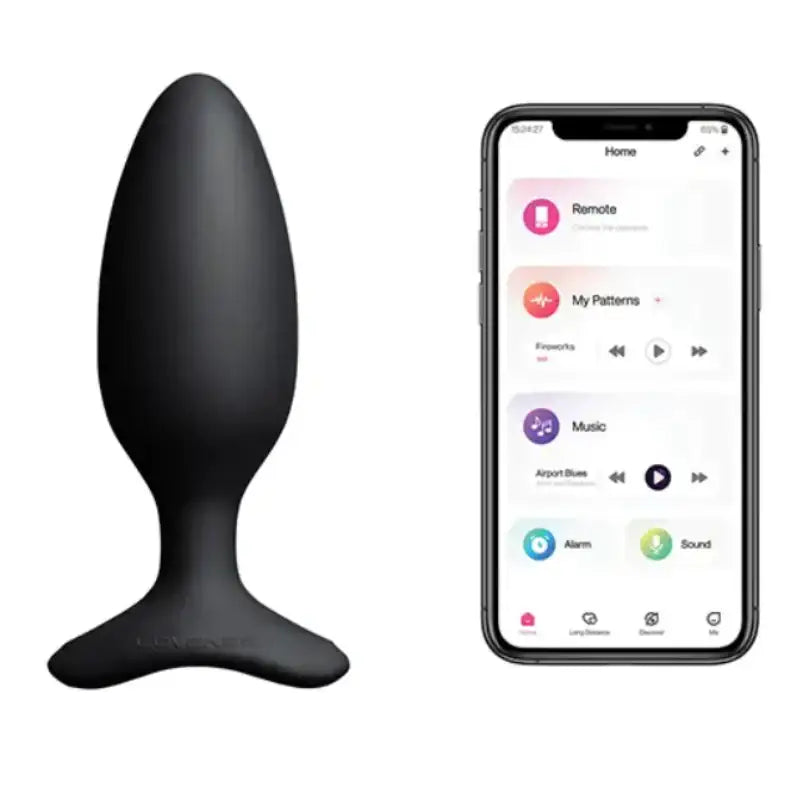 Lovense - Hush 2 (1.75 in) - Bluetooth Remote-Controlled Butt Plug - M - Frisky Business Adult Sex Toys Shop