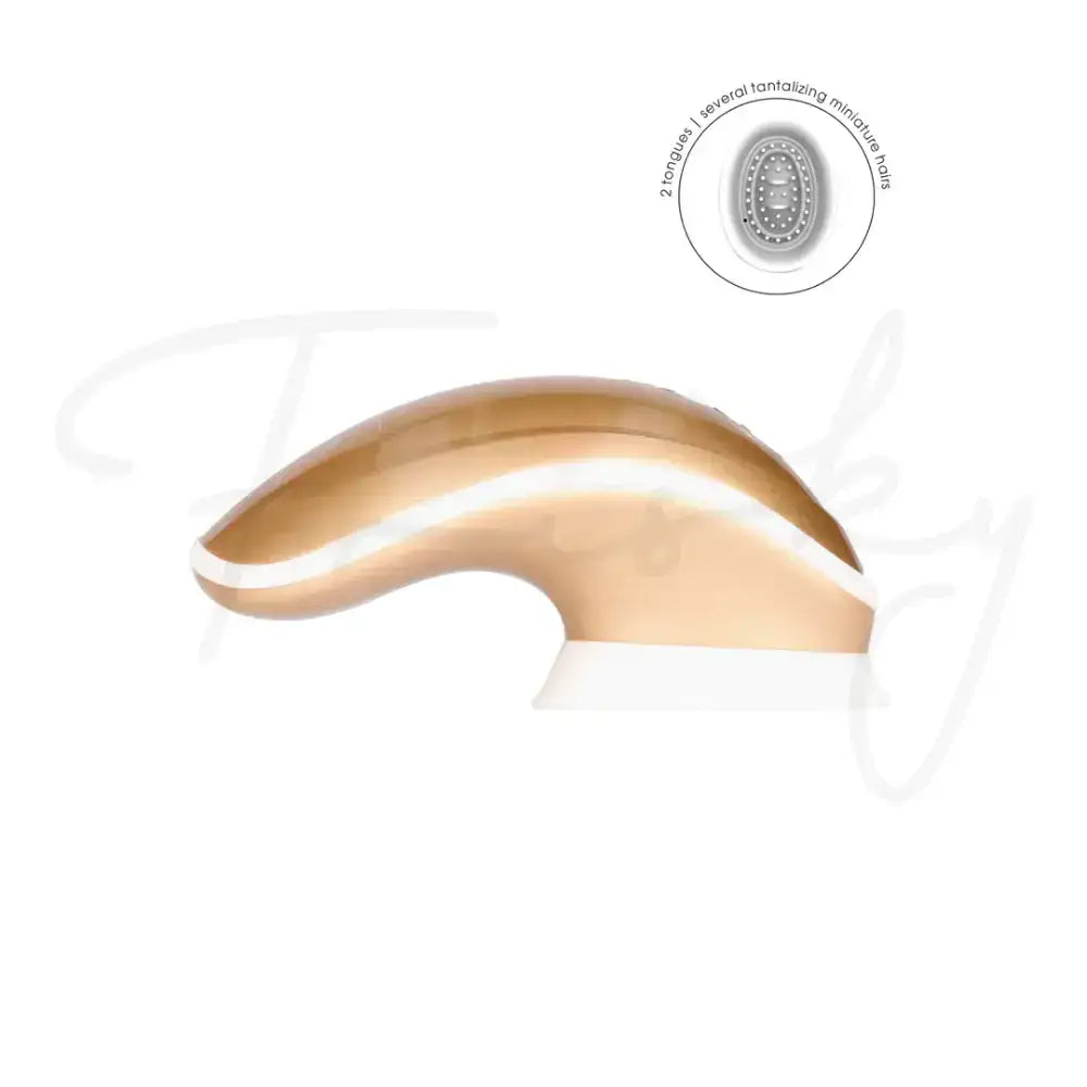 SHOTS Twitch Handsfree Suction and Vibration Toy Gold Rechargeable adult toy with sleek gold finish for modern and stylish aesthetics Singapore
