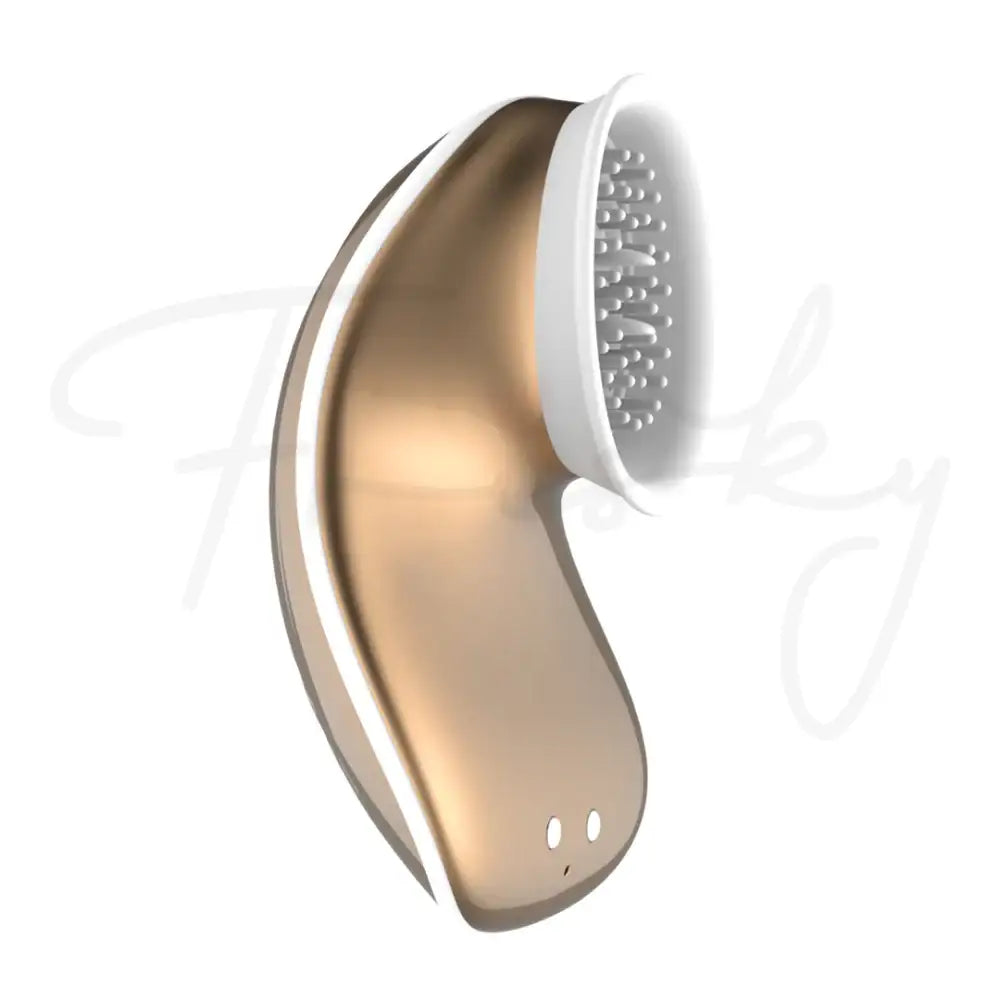 SHOTS Twitch Handsfree Suction and Vibration Toy Gold Water-resistant silicone suitable for bath or shower adult play Singapore