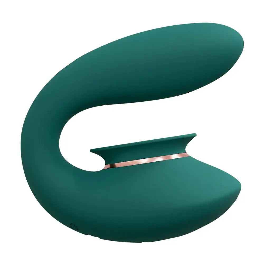 SHOTS Twitch 3 Rechargeable Vibrator and Suction Forest Green Multiple suction and vibration levels for targeted pleasure and versatile sensations Singapore
