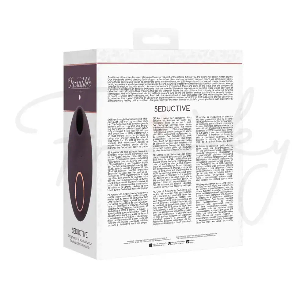 SHOTS Seductive Air Pulse Vibrator Purple Ideal for personal relaxation or enhancing shared couple intimate experiences Singapore