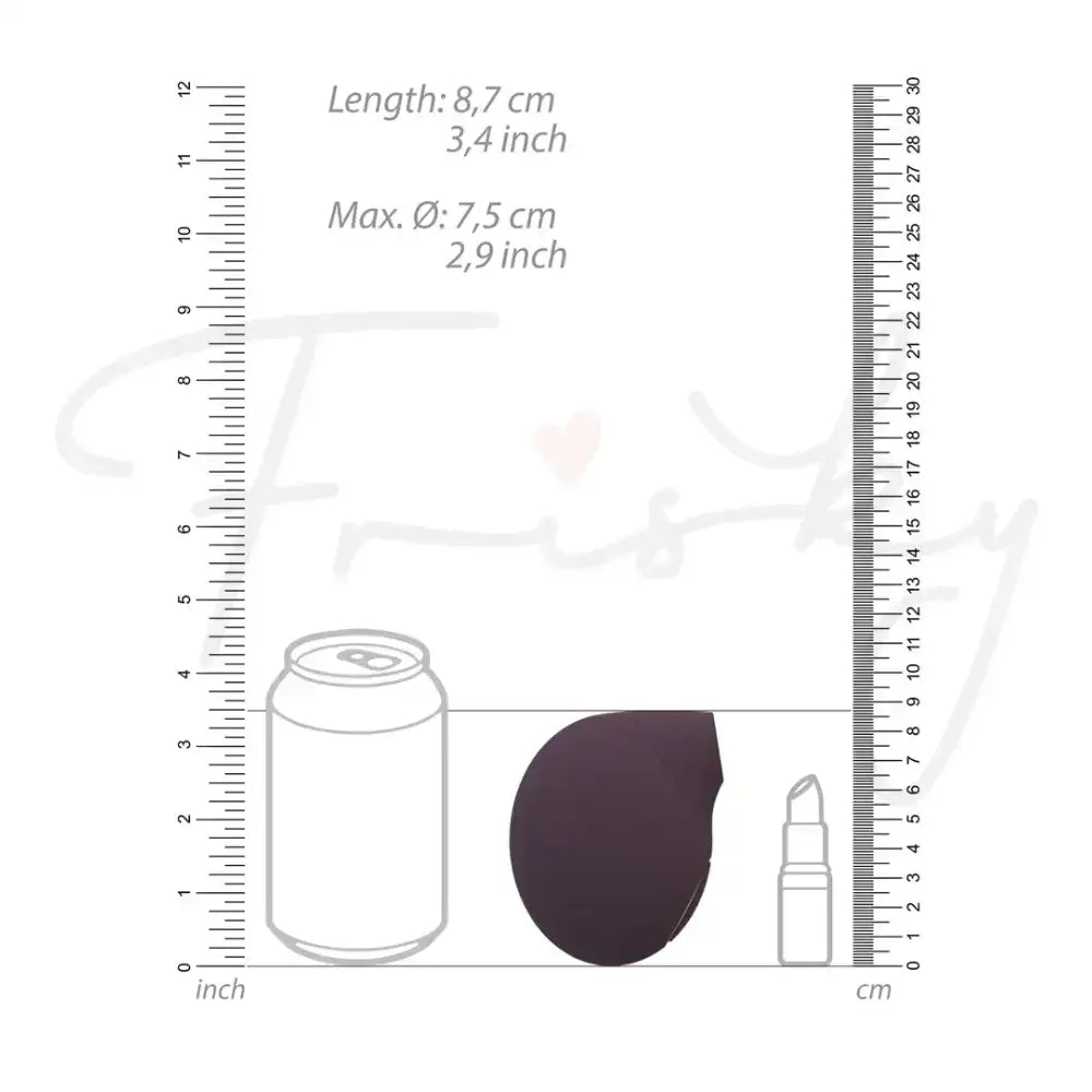 SHOTS Seductive Air Pulse Vibrator Purple Quiet motor with smooth surface for discreet stimulation and enhanced sensations Singapore