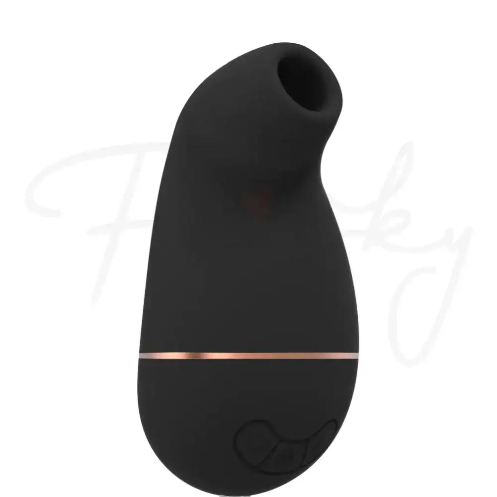 SHOTS Kissable Sucking Vibrator Black Water-resistant silicone device suitable for intimate bath or shower sessions Singapore