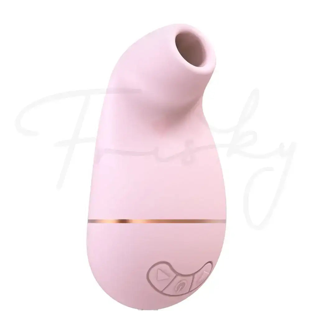SHOTS Kissable Sucking Vibrator Pink Sleek pink silicone design for modern and stylish adult toy aesthetics Singapore