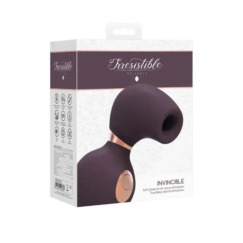 SHOTS Invincible Air Pulse Vibrator Purple Quiet motor with smooth curves for discreet intimate stimulation Singapore