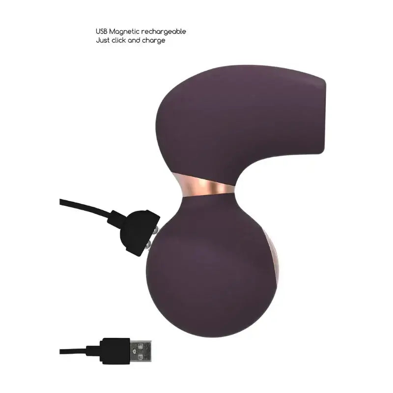 SHOTS Invincible Air Pulse Vibrator Purple Water-resistant silicone suitable for bath or shower adult play Singapore