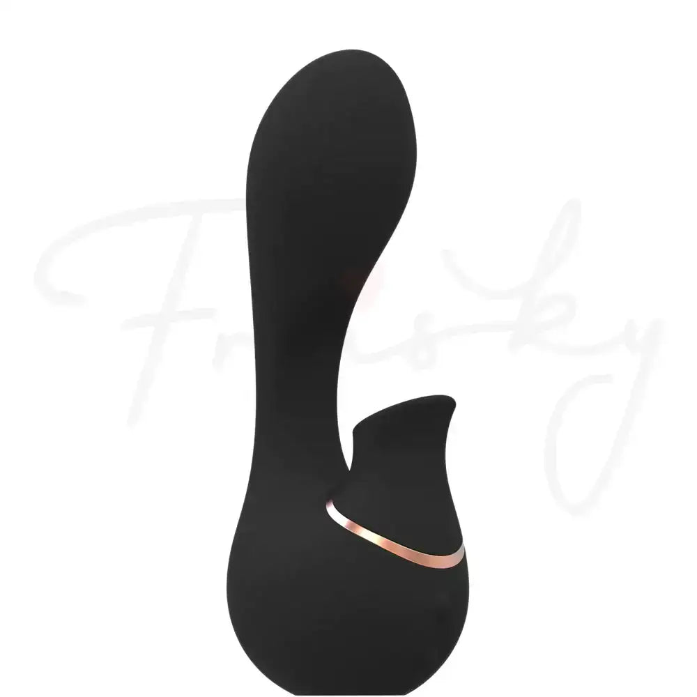 SHOTS Mythical Air Pulse Vibrator Black Portable wearable design for flexible solo or couple use Singapore