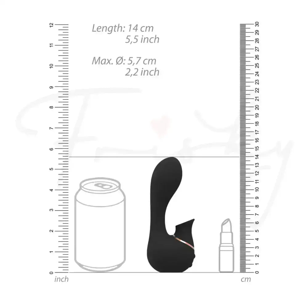 SHOTS Mythical Air Pulse Vibrator Black Quiet motor with smooth surface for discreet stimulation and enhanced sensations Singapore