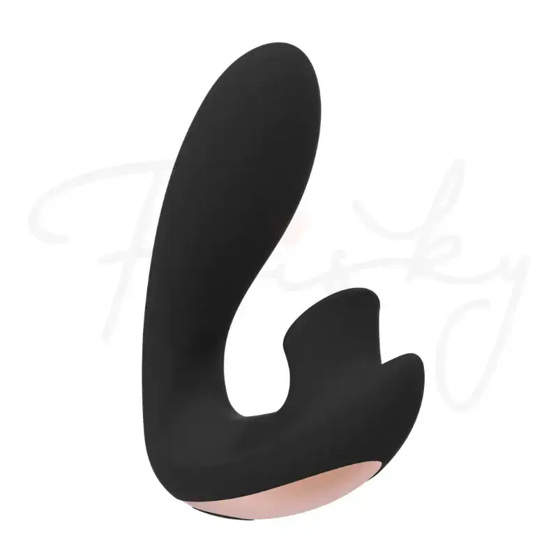 SHOTS Desirable Bendable Air Pulse Vibrator Black Bluetooth enabled for remote control and personalized stimulation experiences Singapore