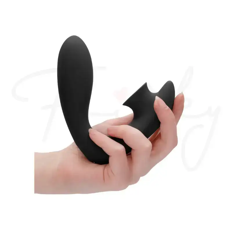 SHOTS Desirable Bendable Air Pulse Vibrator Black USB rechargeable with long-lasting battery for uninterrupted adult enjoyment Singapore