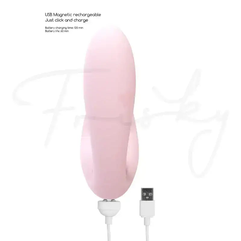SHOTS Desirable Bendable Air Pulse Vibrator Pink Sleek pink silicone with ergonomic curves for modern and stylish adult toy aesthetics Singapore