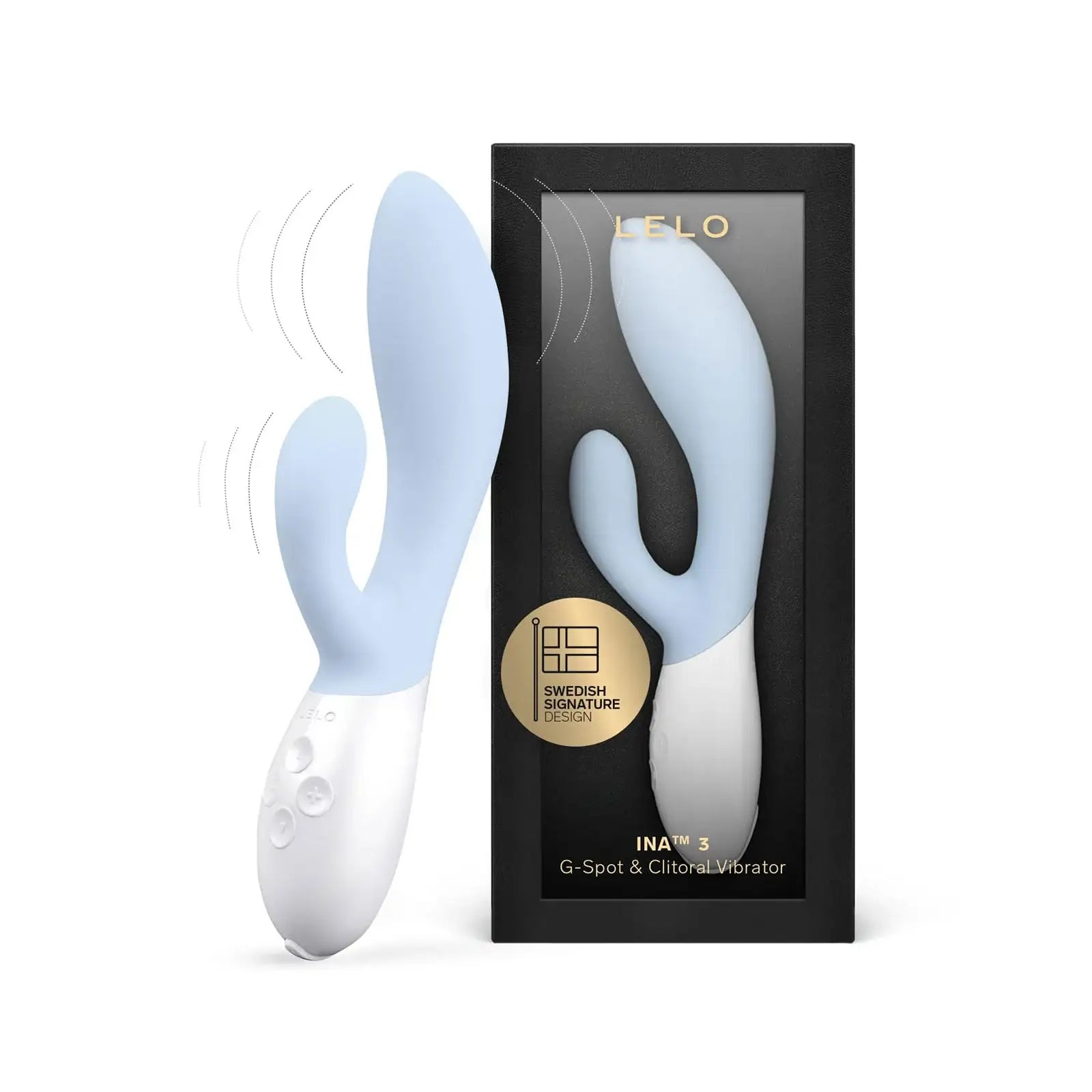 Lelo - Ina™ 3 - Rabbit Vibrator - Seafoam - Frisky Business Adult Sex Toys Shop