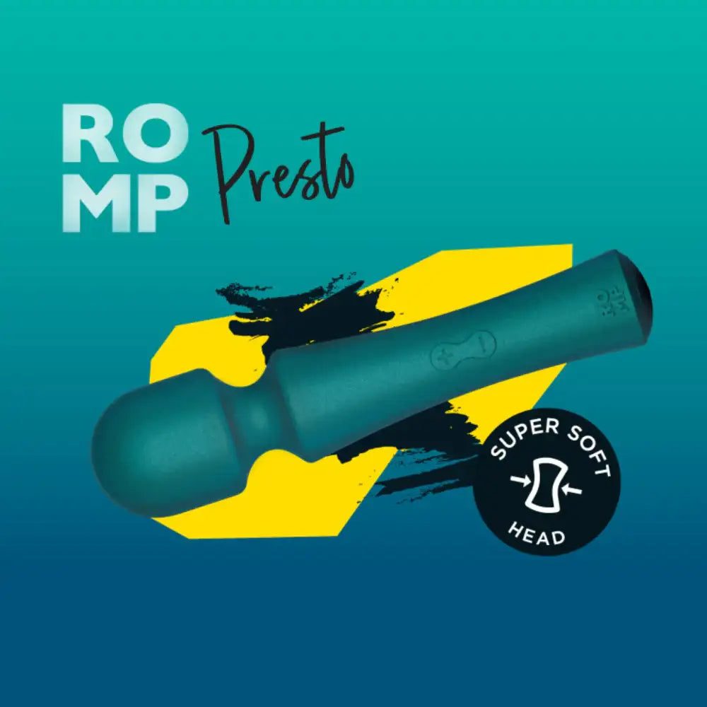 ROMP Presto Wand featuring soft silicone finish and adjustable intensity levels Singapore
