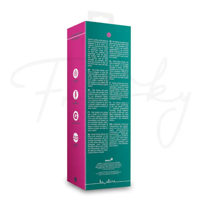 SHOTS G-Spot Vibrator with Bead App controlled with customizable vibration patterns for interactive adult experiences Singapore