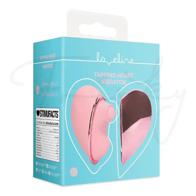 SHOTS Tapping Heart Vibrator Rechargeable adult toy with sleek design for modern and stylish aesthetics Singapore