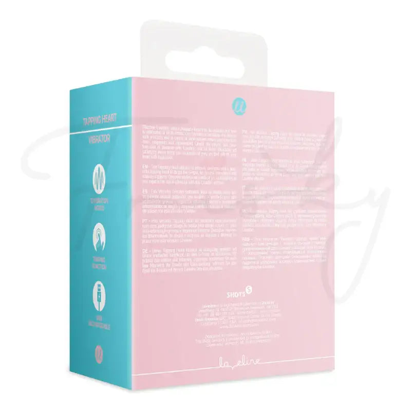 SHOTS Tapping Heart Vibrator App controlled with customizable tapping and vibration patterns for interactive adult experiences Singapore