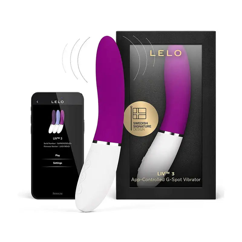 Lelo - Liv 3 App-Controlled G-Spot Vibrator Deep Rose - Frisky Business Adult Sex Toys Shop