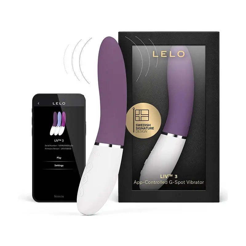 Lelo - Liv 3 App-Controlled G-Spot Vibrator Plum - Frisky Business Adult Sex Toys Shop