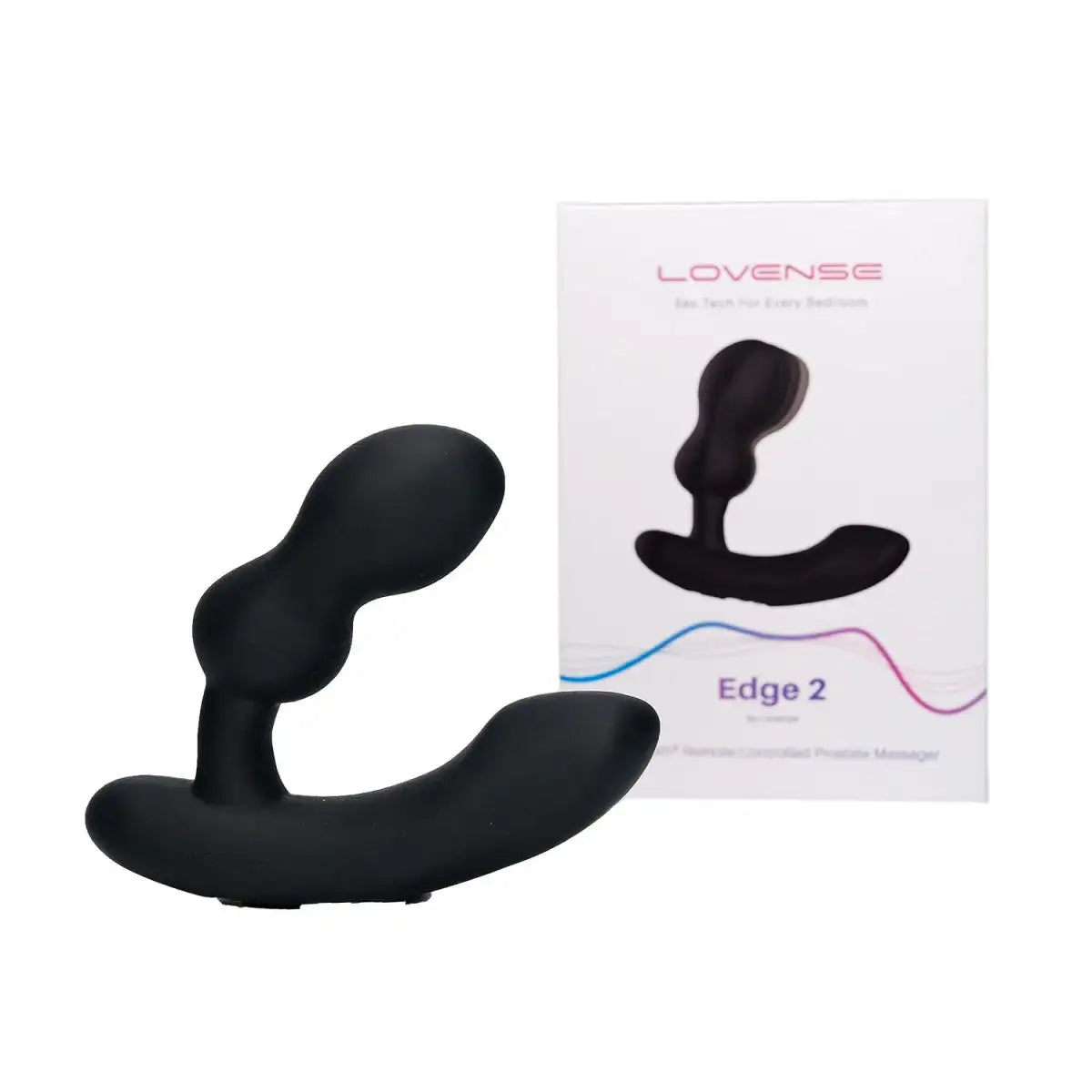 Lovense Edge 2 Bluetooth prostate massager bundle with lubricant smooth application Singapore