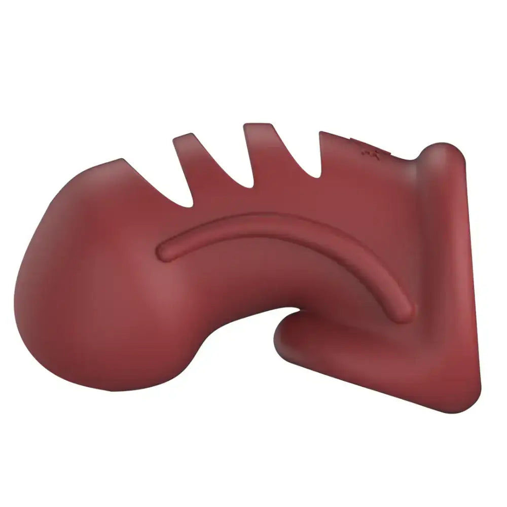 SHOTS Model 28 Ultra Soft Silicone Chastity Cage Red breathable design with smooth silicone for comfortable wear Singapore
