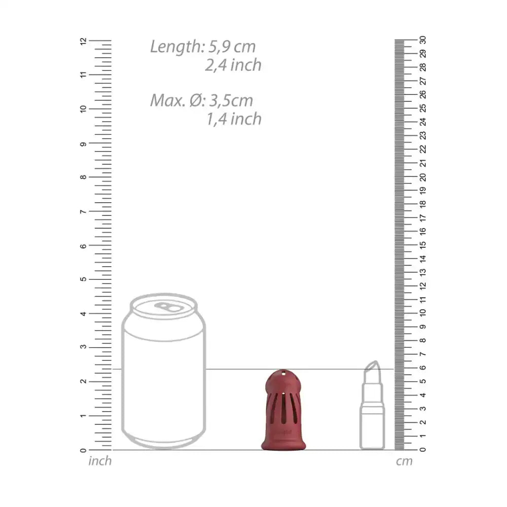 SHOTS Model 28 Ultra Soft Silicone Chastity Cage Red lightweight silicone cage for long-lasting comfort Singapore