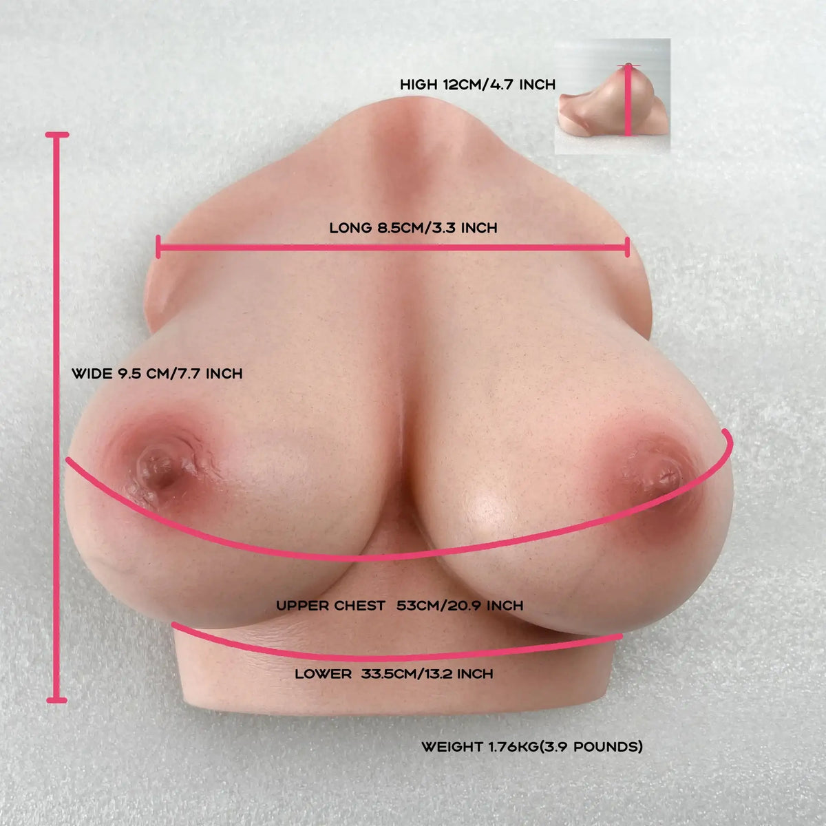 CLIMAX DOLL - Silicone Torso Breast #53 - Frisky Business Adult Sex Toys Shop