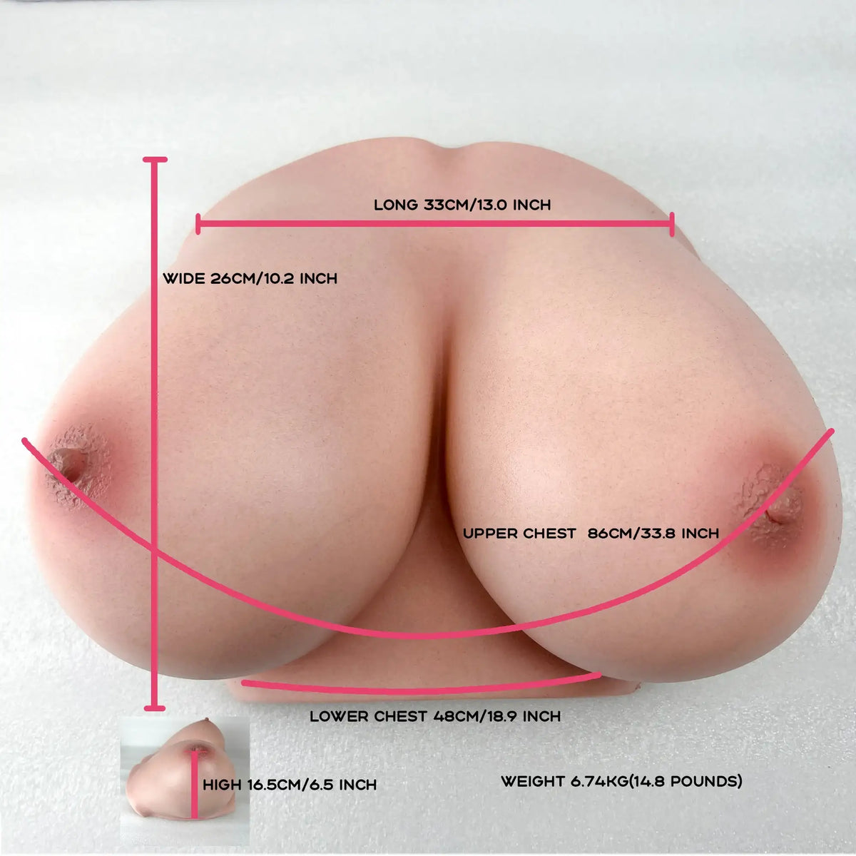 CLIMAX DOLL - Silicone Torso Breast #86 - Frisky Business Adult Sex Toys Shop