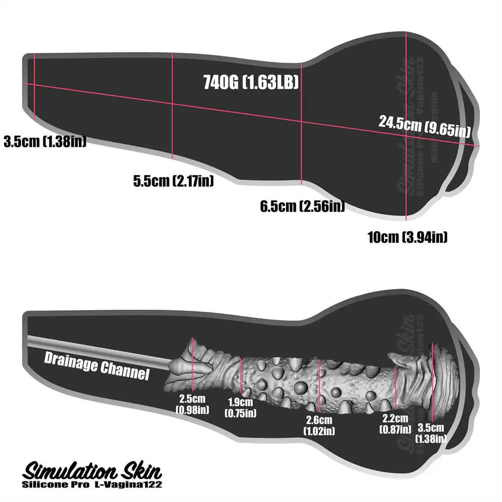 Silicone Realistic Masturbation Cup Vagina 122 (SG) - Frisky Business Adult Sex Toys Shop