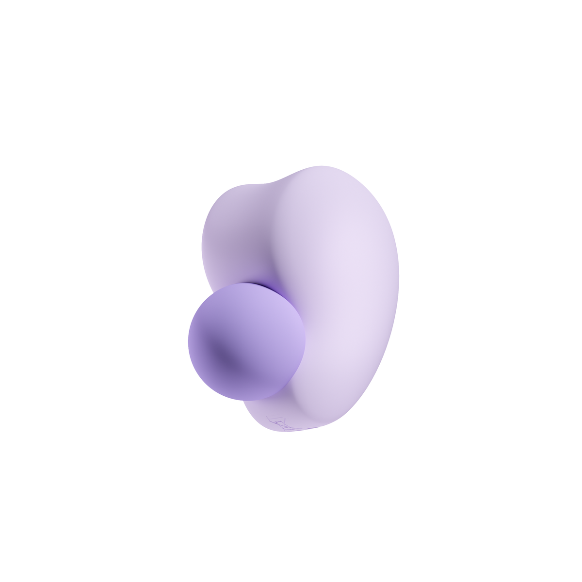 Rear angled view of Osuga Nimbus rechargeable massager