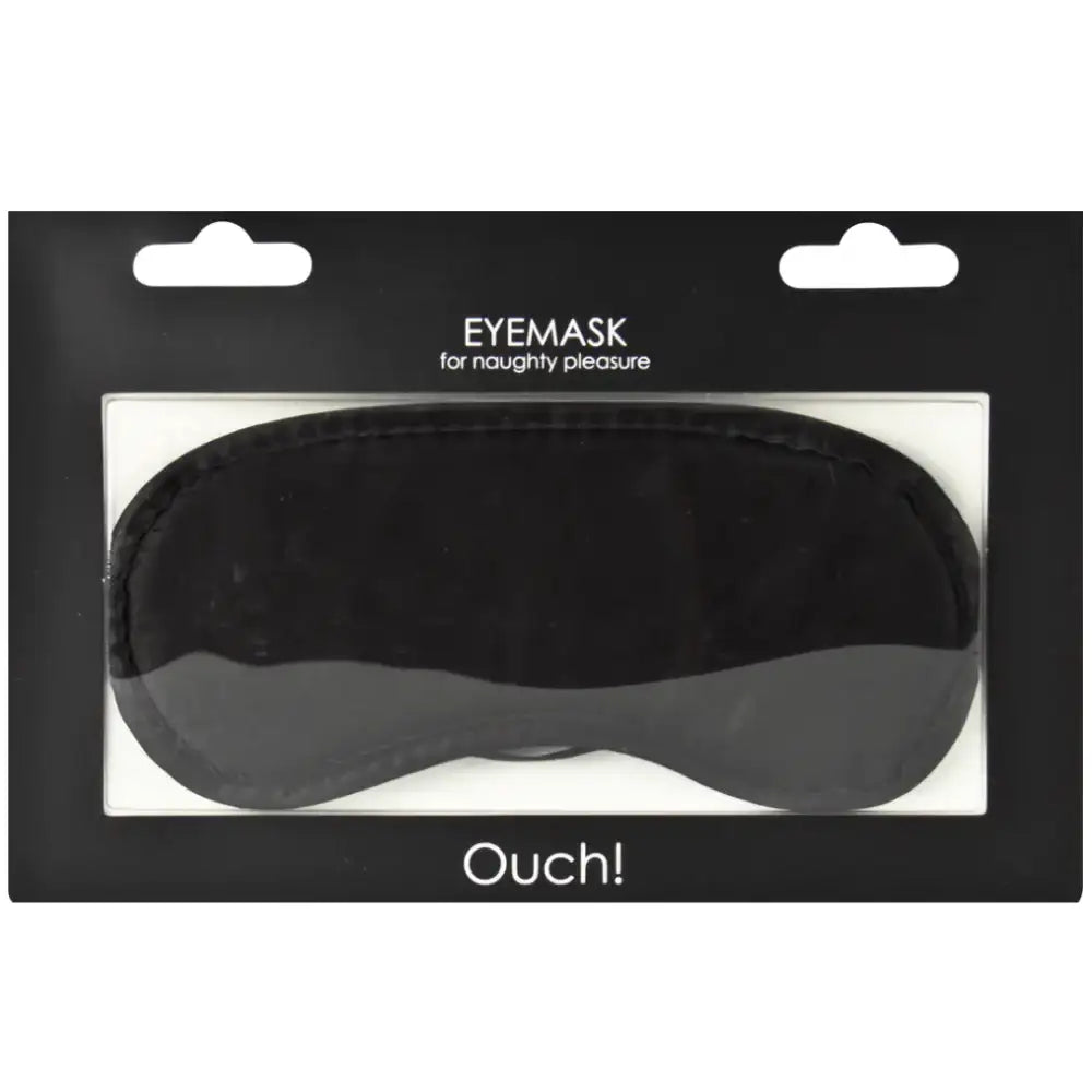 SHOTS Ouch! Soft Eye Mask Black designed for complete darkness and enhanced sensory stimulation during intimate activities Singapore