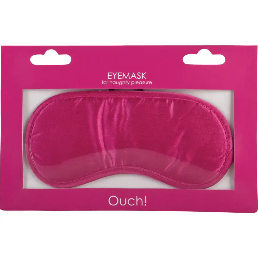 SHOTS Ouch! Soft Eye Mask Pink stylish pink design suitable for roleplay, sensory games, and relaxation sessions Singapore