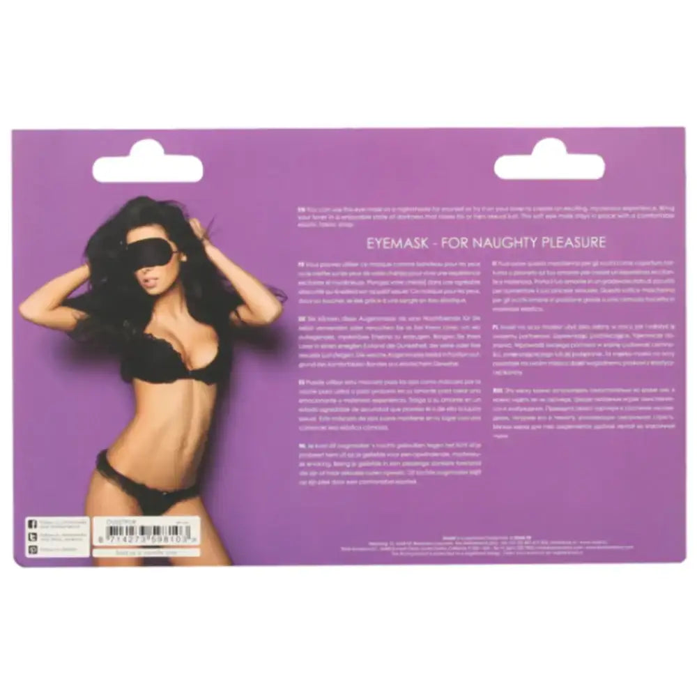 SHOTS Ouch! Soft Eye Mask Purple versatile adult accessory suitable for partnered or solo sensory enhancement sessions Singapore
