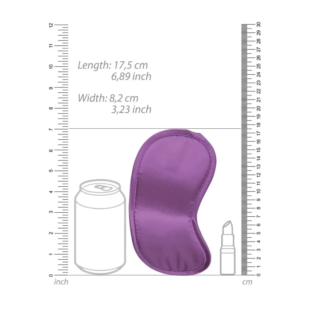 SHOTS Ouch! Soft Eye Mask Purple lightweight and smooth material enhances relaxation and sensory experience adult accessory Singapore