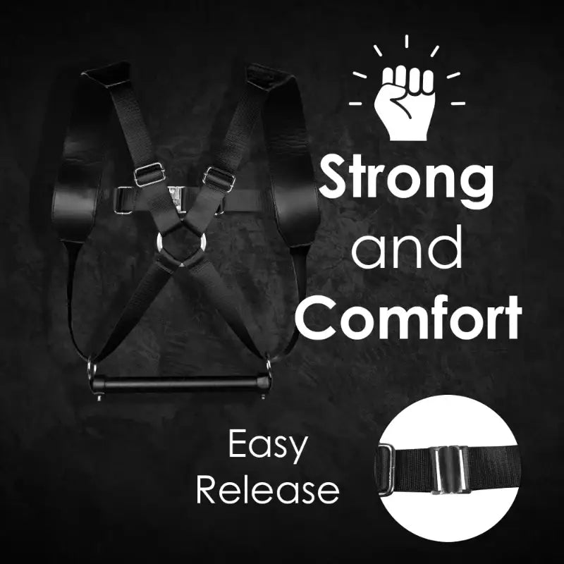 SHOTS Ouch! BSDM Harness Restraint Black lightweight yet sturdy harness for safe and immersive adult play Singapore