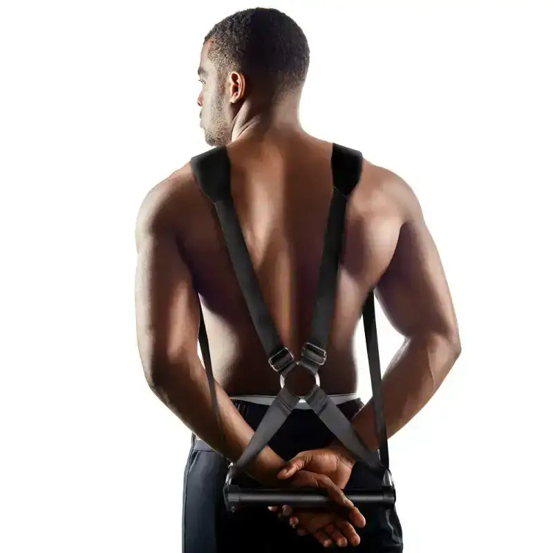 SHOTS Ouch! BSDM Harness Restraint Black versatile harness compatible with various bondage setups for immersive adult play Singapore
