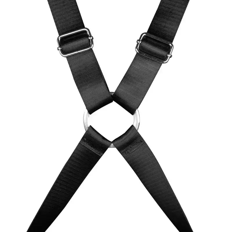 SHOTS Ouch! BSDM Harness Restraint Black ergonomic design providing secure restraint for interactive sensory experiences Singapore