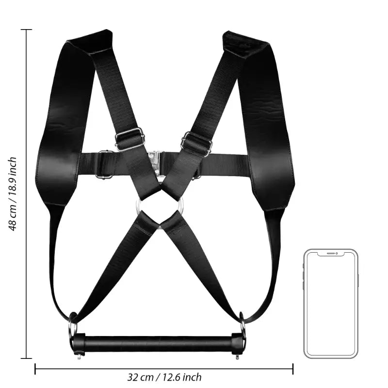 SHOTS Ouch! BSDM Harness Restraint Black professional-quality restraint system for versatile bondage experiences Singapore