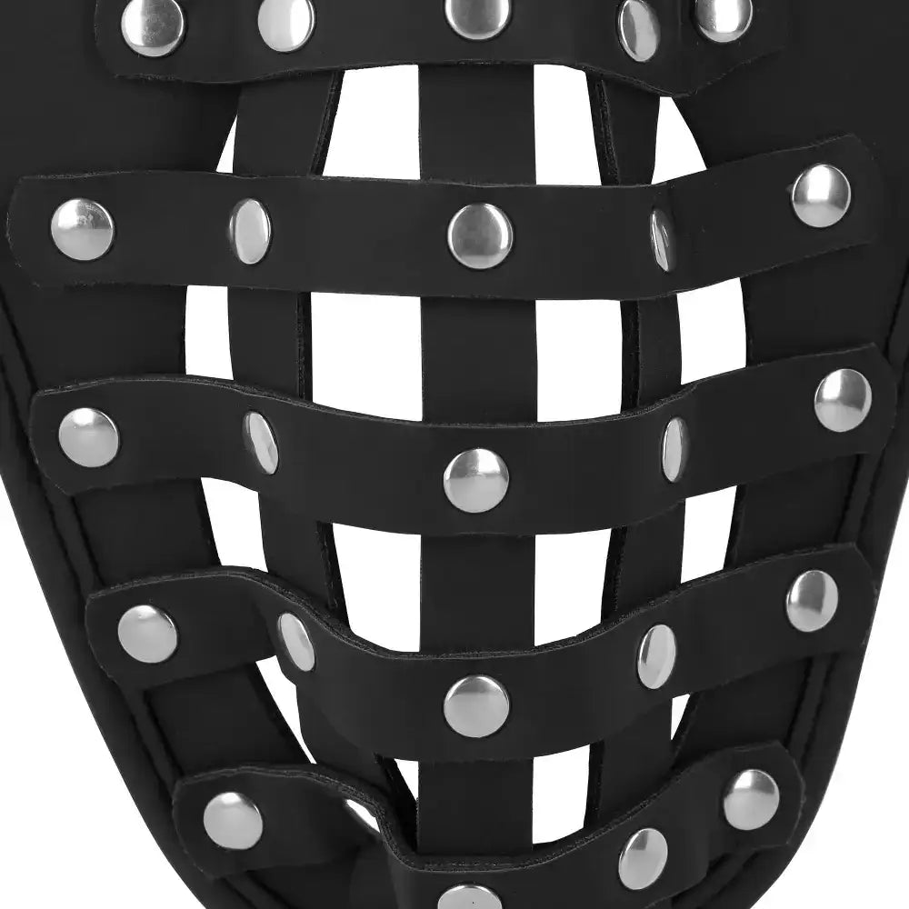 SHOTS Ouch! PU Leather Chastity Jock easy-to-clean PU leather surface for hygienic maintenance and repeated use Singapore