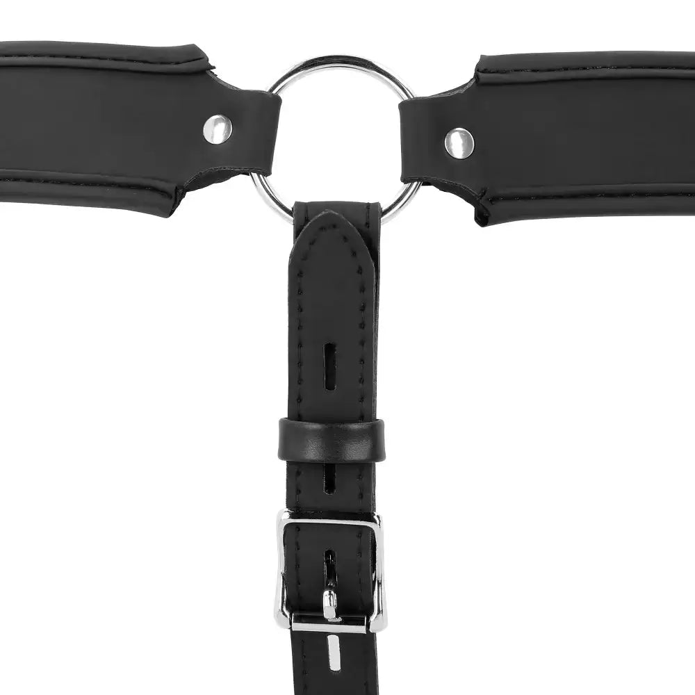 SHOTS Ouch! PU Leather Chastity Jock reinforced stitching ensures durability and reliable performance during use Singapore