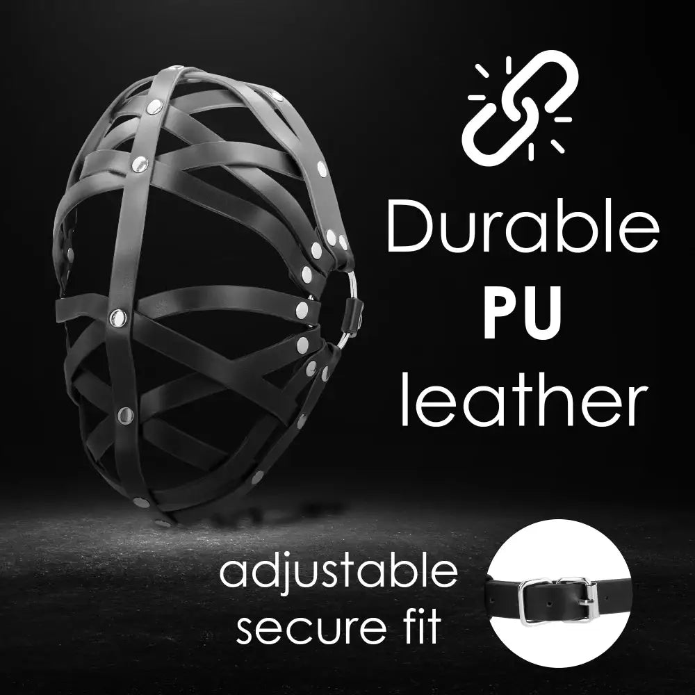 SHOTS Ouch! Cage Mask Versatile black cage mask suitable for role play and immersive adult experiences Singapore