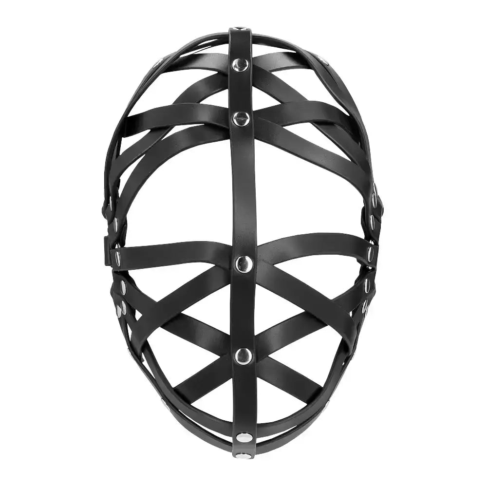SHOTS Ouch! Cage Mask Sleek black adult mask with reinforced bars for safe and controlled restraint Singapore