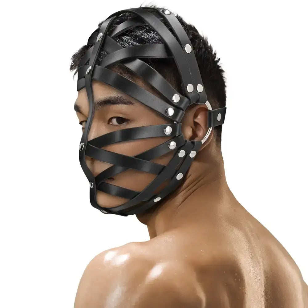 SHOTS Ouch! Cage Mask Easy-to-clean material ensures hygiene while maintaining durability and comfort during adult use Singapore