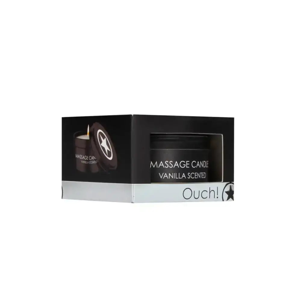 SHOTS Ouch! Massage Candle Vanilla Scented vanilla fragrance creates calming atmosphere for relaxation and wellness Singapore
