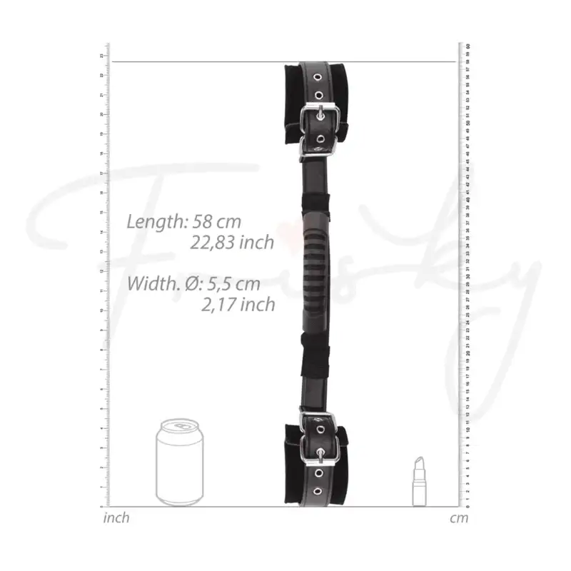 SHOTS Ouch! Bonded Leather Hand Cuffs with Handle high-quality bonded leather with reinforced stitching adult accessory Singapore