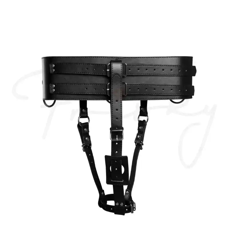 SHOTS Ouch! Belt with Vibrator Holder black compatible with multiple vibrator sizes for interactive adult play Singapore