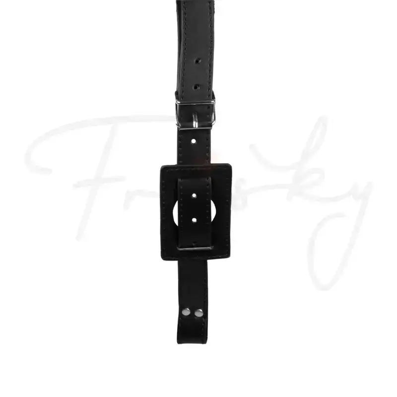SHOTS Ouch! Belt with Vibrator Holder black smooth black finish stylish and functional adult wearable accessory Singapore
